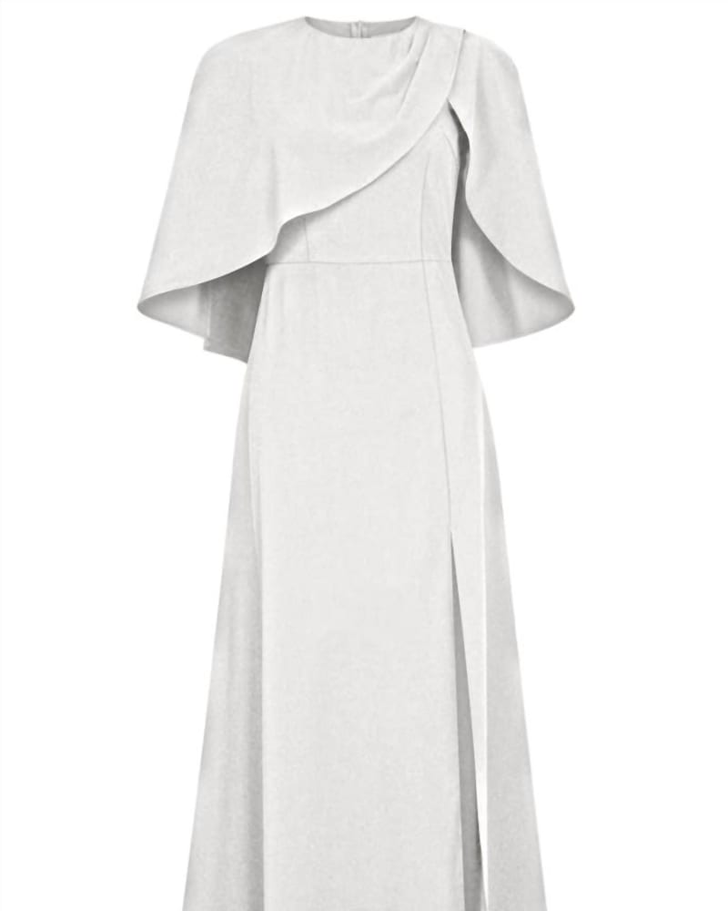 Front of a size 1XL Capetown Dress in Light Grey in Light Grey by CHIC STAR. | dia_product_style_image_id:335950